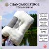 Gối ngủ massage cổ cao su non định hình, hỗ trợ cổ vai gáy, gối tựa lưng cho dân văn phòng