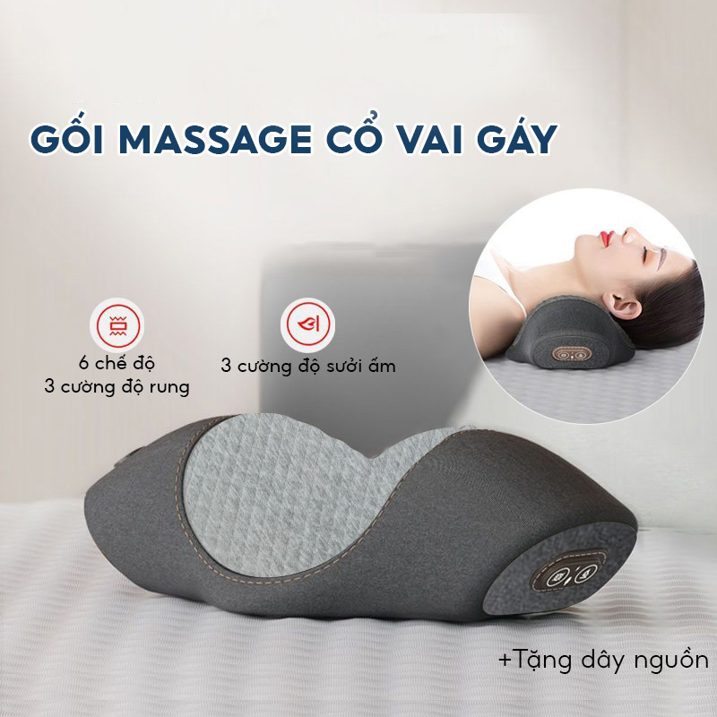 gối massage cổ vai gáy