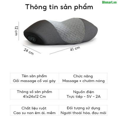 gối massage cổ vai gáy